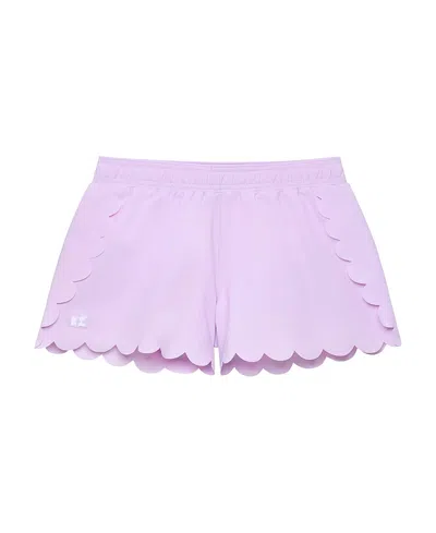 Courtside Girls' Scalloped Court Short - Little Kid, Big Kid In Pink