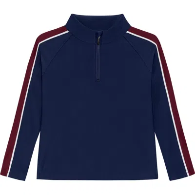 Courtside Kids Boys Half Zip In Blue