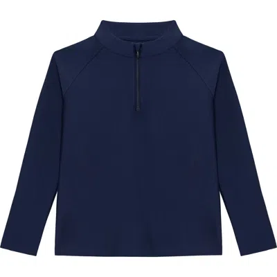 Courtside Kids Boys Half Zip In Blue