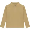 Courtside Kids Boys Half Zip In Brown