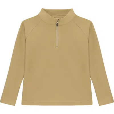 Courtside Kids Boys Half Zip In Brown