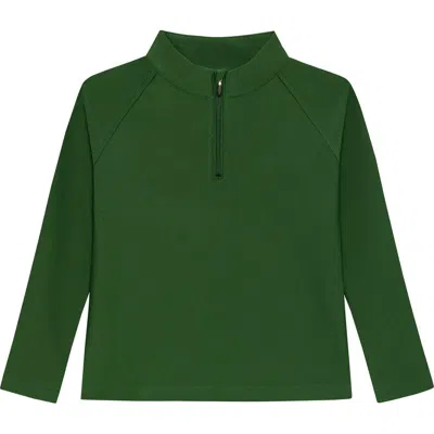 Courtside Kids Boys Half Zip In Green