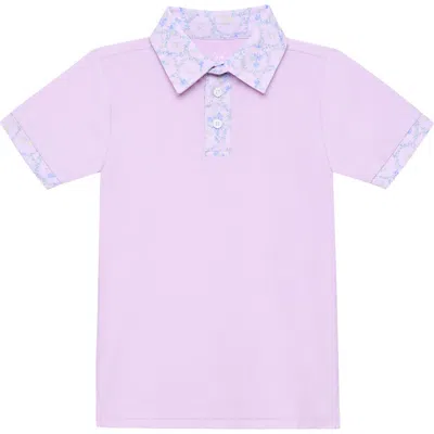 Courtside Kids Boys Polo Shirt In Pink