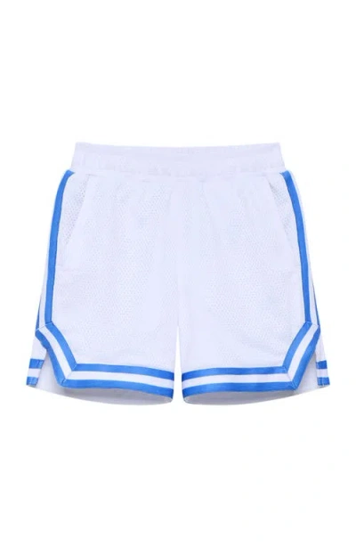 Courtside Kids Boys Retro Mesh Basketball Short In Blue
