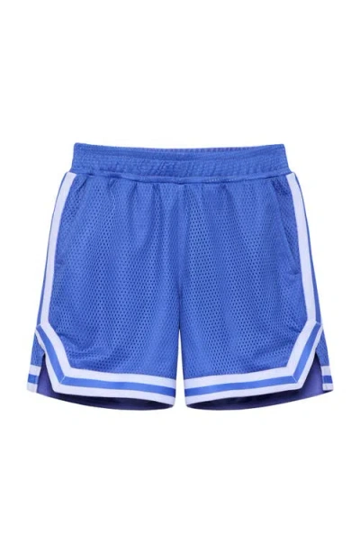 Courtside Kids Boys Retro Mesh Basketball Short In Blue
