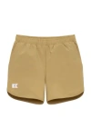 Courtside Kids Boys Super Short Lined In Khaki