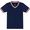 Courtside Kids Boys V Neck Practice Tee In Blue