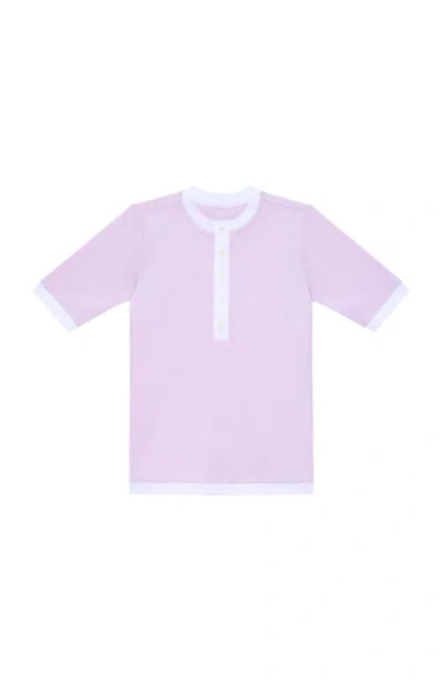 Courtside Babies'  Kids Girls Henley Top In Purple