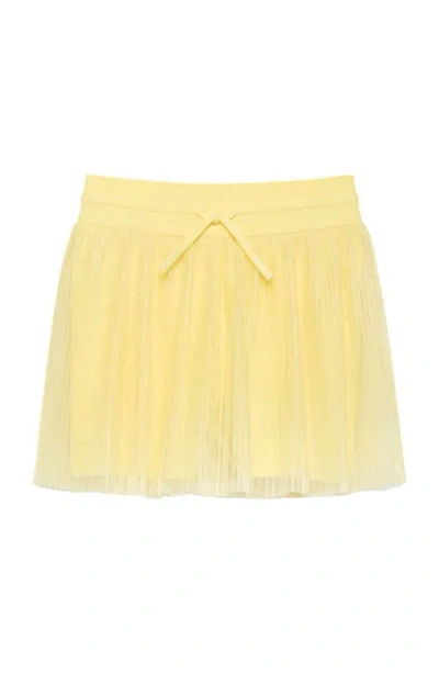 Courtside Kids Girls Pleated Skort In Yellow