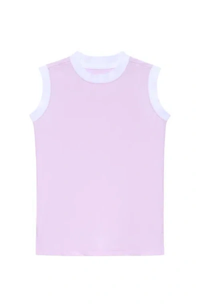 Courtside Kids Girls Trimmed Tank In Purple