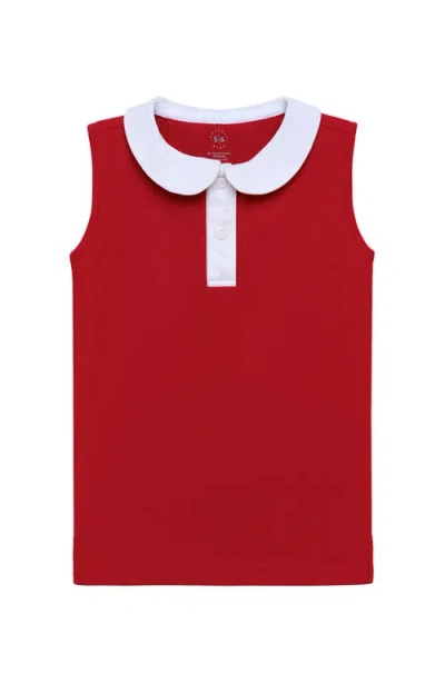 Courtside Kids Girly Girls Tank Top In Burgundy