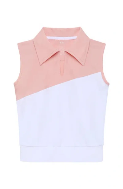 Courtside Kids Half Court Tank In Pink