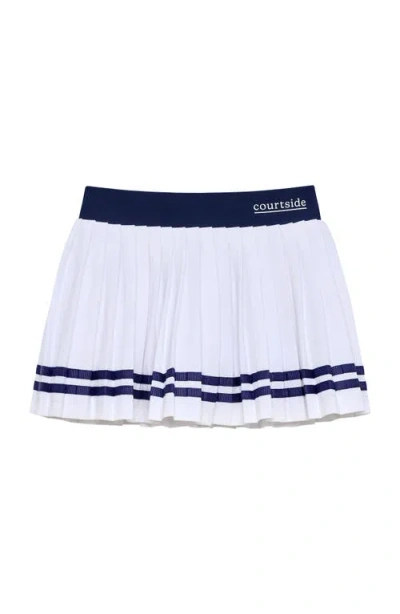 Courtside Kids Pleated Skort In White