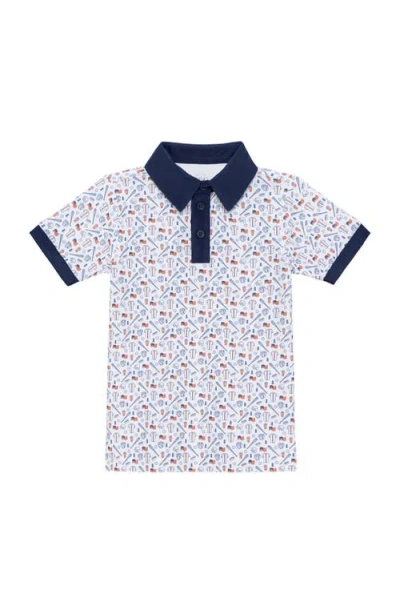 Courtside Kids Polo Shirt In Multi