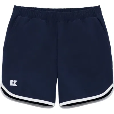 Courtside Kids Retro Super Short In Blue