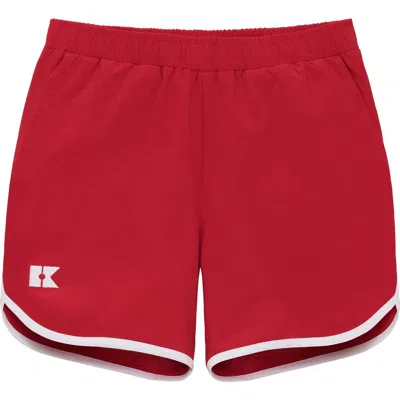 Courtside Kids Retro Super Short In Red