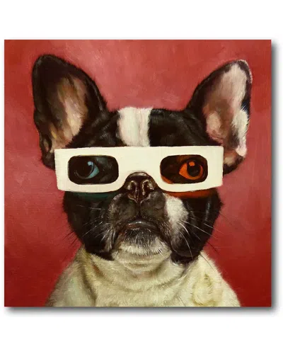 Courtside Market 3d Dog Canvas Wall Art In Multi