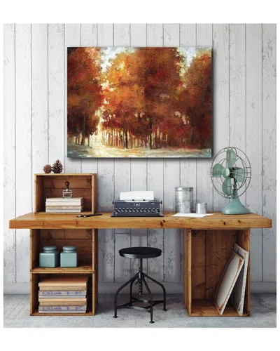 Courtside Market Autumn Forrest Gallery-wrapped Canvas Wall Art In Brown