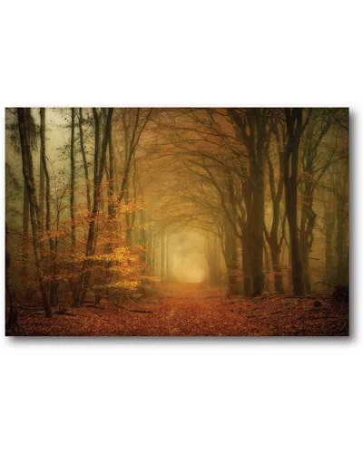 Courtside Market Autumn Golden Gallery-wrapped Canvas Wall Art In Multi