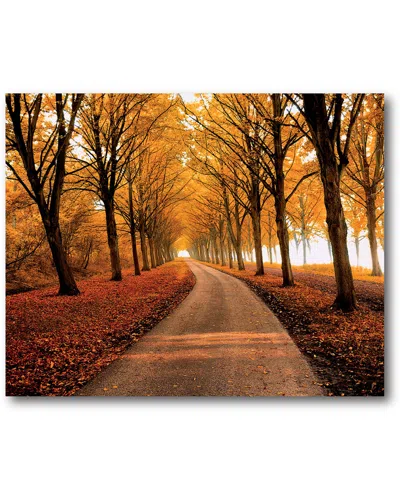 Courtside Market Autumn Sunset Gallery-wrapped Canvas Wall Art In Brown