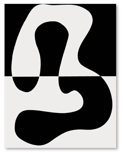 COURTSIDE MARKET COURTSIDE MARKET BLACK & WHITE CONTEMPORARY 16X20IN FRAMED ART