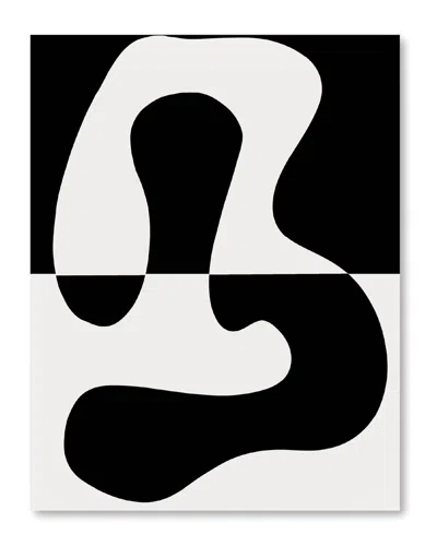 COURTSIDE MARKET COURTSIDE MARKET BLACK & WHITE CONTEMPORARY CANVAS WALL ART