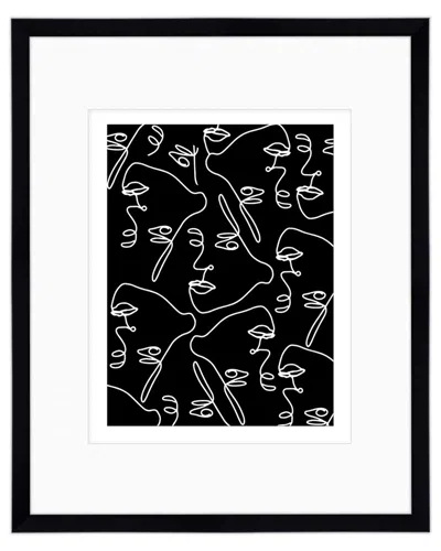 COURTSIDE MARKET COURTSIDE MARKET BLACK & WHITE FACES 16X20IN FRAMED ART