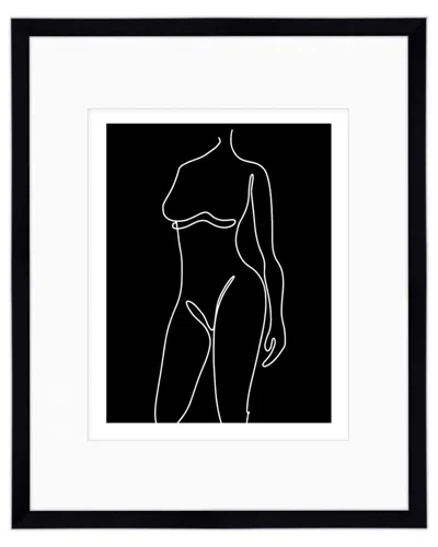 COURTSIDE MARKET COURTSIDE MARKET BLACK & WHITE FIGURE 16X20IN FRAMED ART
