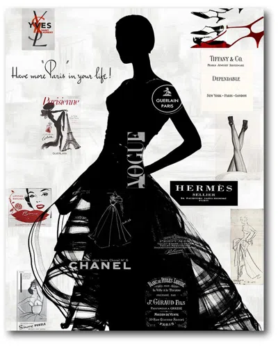 Courtside Market Black & White Ii Canvas Wall Art In Multi