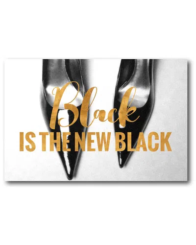 Courtside Market Black Pumps Canvas Wall Art In Multi