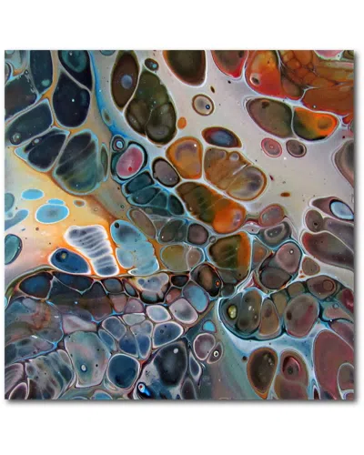 Courtside Market Blue-&-orange-connection Gallery-wrapped Canvas Wall Art