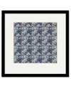 Courtside Market Blue & White Seahorses Ii 18x18in Framed Art