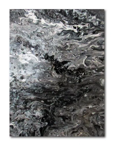 Courtside Market Calm In The Dark Gallery-wrapped Canvas Wall Art In Black