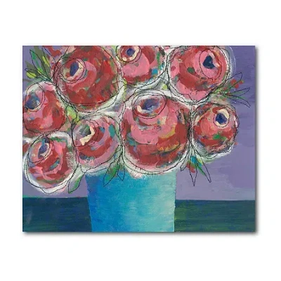 Courtside Market Candy Flowers Canvas Art In Multi