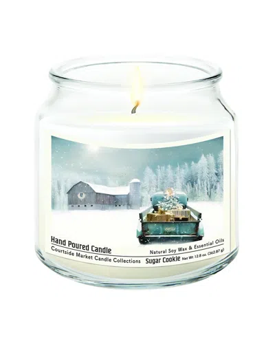 Courtside Market Christmas Pick-up With Barn Hand-poured Soy Wax Candle In Multi