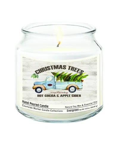 Courtside Market Christmas Trees All Day Hand-poured Soy Wax Candle In Multi
