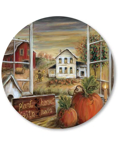Courtside Market Circular Art Board In Multi