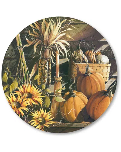 Courtside Market Circular Art Board In Multi