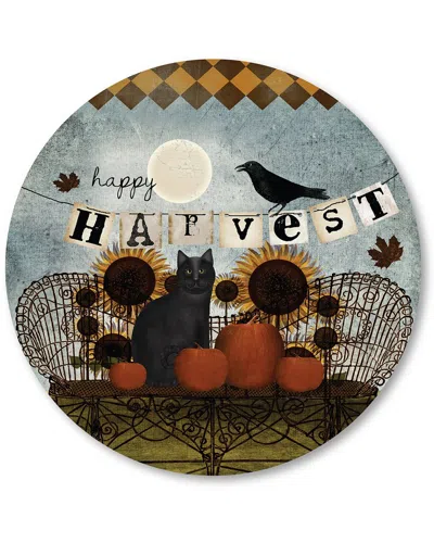 Courtside Market Circular Art Board In Multi
