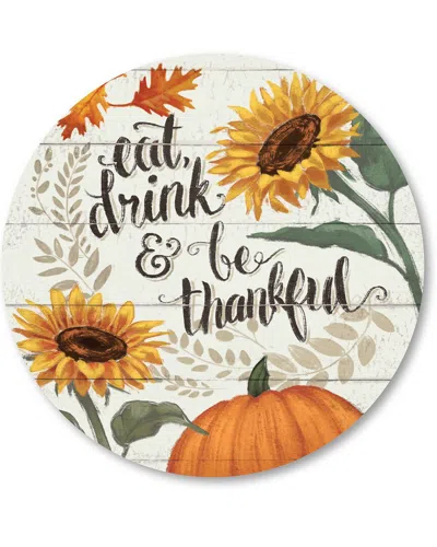 Courtside Market Circular Art Board In Multi