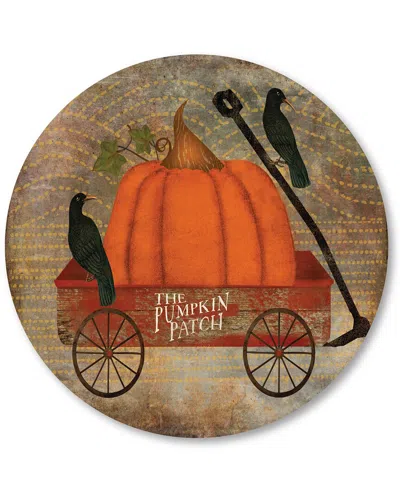 Courtside Market Circular Art Board In Multi