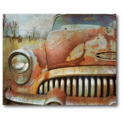 Courtside Market Classic Vintage I Graphic Art On Wrapped Canvas In Blue;brown;green
