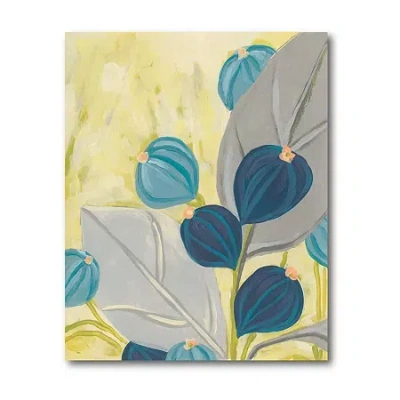 Courtside Market Contemporary Leaves Canvas Art In Multi