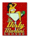Courtside Market Dirty Martini Brunette Canvas Wall Art