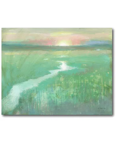 Courtside Market Evening Stream Canvas Wall Art