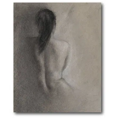 Courtside Market 'figure Drawing Ii' Painting Print On Wrapped Canvas In Gray