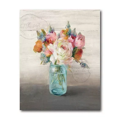 Courtside Market French Cottage Bouquet Canvas Art In Multi