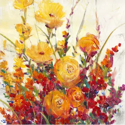 Courtside Market Fresh-cut Flowers Canvas Print