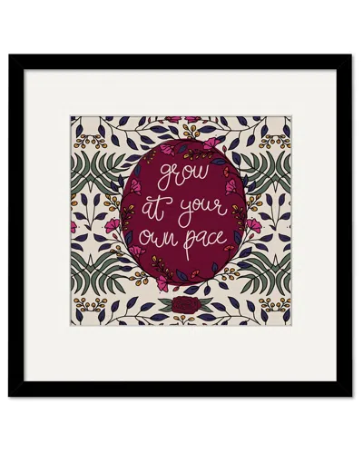 COURTSIDE MARKET COURTSIDE MARKET GLOW AT YOUR OWN PACE 18X18IN FRAMED ART