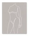 Courtside Market Graham White Figure Canvas Wall Art